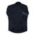 Men's full-zip winter cycling jacket, navy blue, long sleeves, contrast arm panel