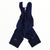 Dark navy cycling bib shorts with front straps and wide leg openings