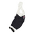 Cycling bib shorts, white and black color block with pink RAPHA logo on leg