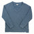 Orvis women's blue-gray V-neck dropped-shoulder sweatshirt with long sleeves