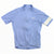 Men's lightweight cycling jersey in periwinkle blue, full-zip with short sleeves