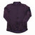 Men's long sleeve cycling jersey in dark purple, full front zip, stand collar.