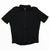 Men's Rapha flyweight cycling jersey in black with short sleeves and full front zipper