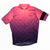 Men's Rapha flyweight cycling jersey in pink and purple check pattern, full zip front