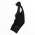 Black cycling bib shorts with short sleeves and reflective perforated panel at leg