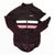 Men's insulated cycling jacket, dark maroon with white and pink center stripe