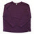 Purple womens crewneck pullover sweater with long sleeves and ribbed cuffs and hem