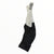 Men's cycling bib shorts, cream/white upper and black lower; dark Rapha logo on cuff.