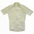 Men's lightweight cycling jersey in pale yellow, full-zip short sleeves with logo