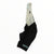 Rapha Pro Team bib shorts with cream upper, black lower, striped cuff, RAPHA logo on leg