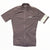 Men's lightweight cycling jersey, full-zip front, short sleeves, gray with white sleeve stripe.
