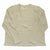 Tan womens crewneck pullover sweater with long sleeves and ribbed cuffs and hem