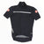 Men's Castelli cycling jersey, short sleeves, full-zip, black with white chest stripe