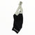 Men's cycling bib shorts, white upper and black lower; Rapha logo on leg cuff.