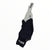 Rapha Pro Team bib shorts with light gray upper, dark navy lower, striped cuff, RAPHA logo