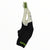 Men's cycling bib shorts, light upper with green striped strap; black leg with Rapha logo.