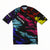 Showcasing bold zigzag patterns in black, red, yellow, blue, and purple, the Rapha Mens Core Jersey by Rapha is a short-sleeved cycling jersey with a front zipper. Designed for fans of men’s cycling apparel, it features “CANYON” printed diagonally across the chest and additional logos on the sleeves.