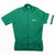 Men's lightweight cycling jersey, full-zip front, short sleeves, green with white sleeve stripe.