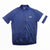 The Rapha Mens Core Jersey is a blue short-sleeved cycling jersey featuring a white stripe on the left sleeve, a full-length front zipper, and the Rapha logo printed on the left chest—making it an essential piece of men’s cycling apparel.