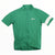 Lightweight cycling jersey, green with half-zip front and white armband-style sleeve panels