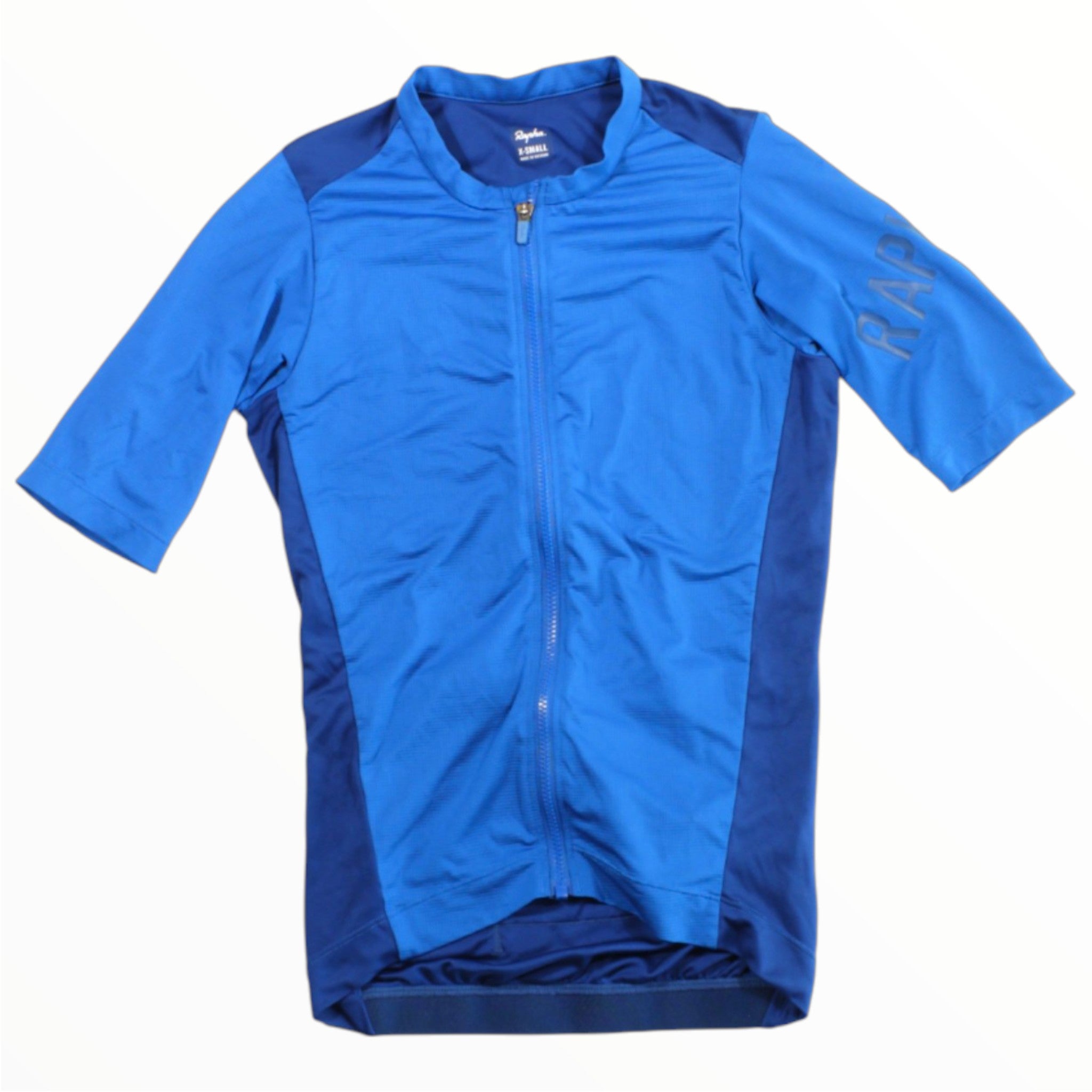 Rapha women’s training jersey, full-zip, royal blue with short sleeves