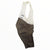 The Rapha Mens Pro Team Winter Bib Shorts feature white shoulder straps and a brownish-gray lower section, shown against a plain white background—ideal for upgrading your men's cycling apparel collection.