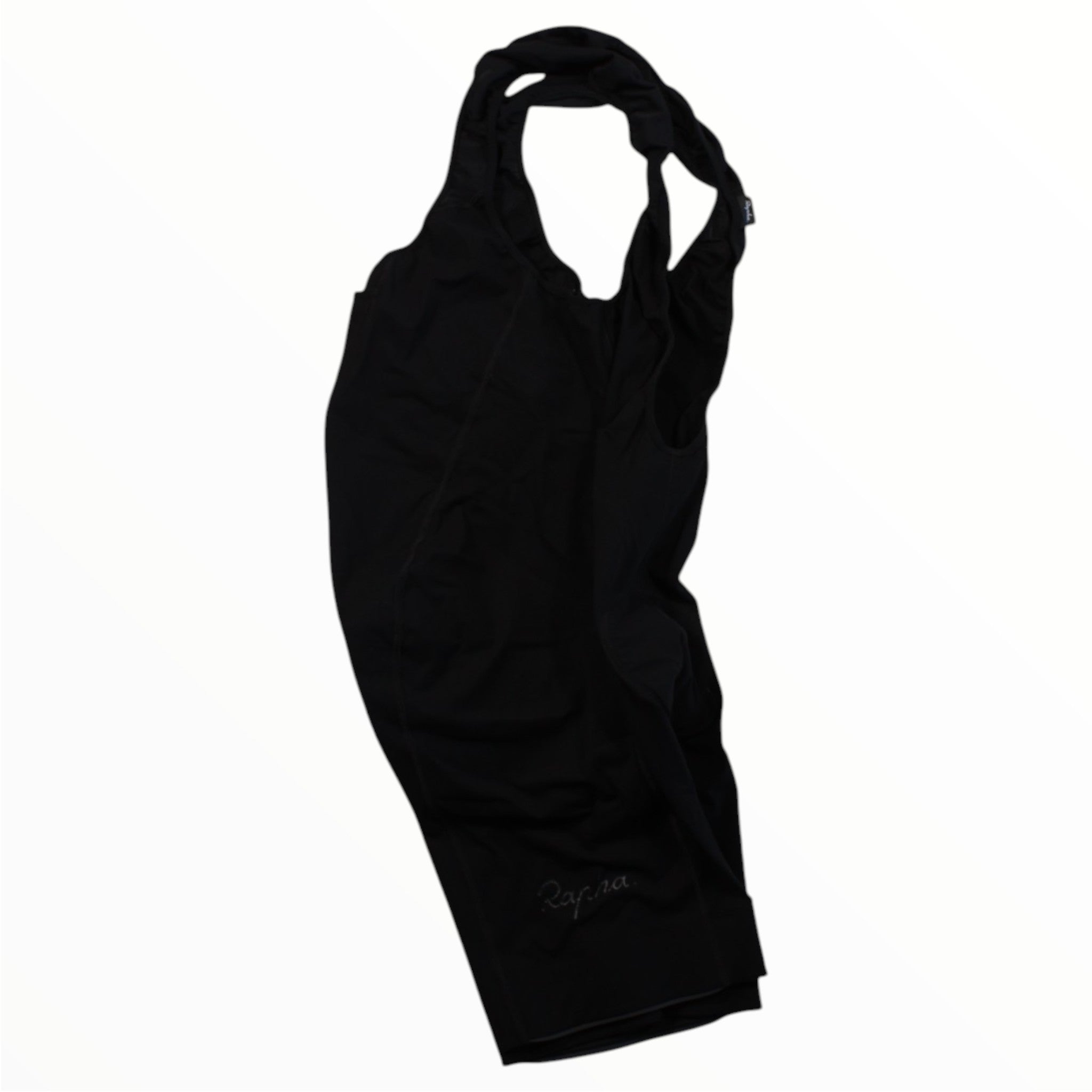 Rapha Classic Bib Shorts designed for cycling performance, featuring shoulder straps, displayed flat on a white background.