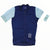 Rapha women’s training jersey, full-zip, navy with light blue sleeve panels