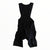 Men's Rapha bib shorts, all-black sleeveless design with subtle side paneling.