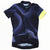 Rapha women’s training jersey, full-zip, dark navy with neon yellow sleeve accents