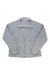 Heather light gray fleece full-zip jacket with stand collar and zippered front pockets