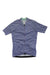 Women’s ultralight cycling jersey, navy short-sleeve full-zip with speckled texture