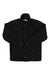 The Filson Men's Mackinaw Cruiser Jacket, in black wool with a high collar and four front pockets, is shown laid flat on a white background.