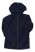 The Womens Liquid Point Shell is a navy blue GORE-TEX jacket with a front zipper, long sleeves, and a subtle left chest logo. This lightweight, waterproof shell keeps you dry in any weather—perfect for outdoor activities.