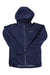 The Norrona Womens Lofoten GTX Jacket is a navy blue GORE-TEX PRO shell for mountaineering, featuring a hood, front zipper, long sleeves, and a small Norrøna logo on the left chest.