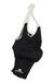 The Capo Mens Bib Shorts feature black and white moisture-wicking fabric, comfortable shoulder straps, and a visible “Capo” logo by the left leg—shown on a white background. Ideal for any men’s cycling apparel collection.