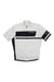 The Capo Cycling Jersey is a white, short-sleeve Italian jersey with black accents, a full front zipper, the Capo logo on the chest and left sleeve, and a black horizontal stripe across the front.