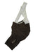The MAAP Mens Team Evo Bib Shorts are black men's cycling bib shorts with white shoulder straps, MAAP printed in white on the left leg, and a 3D Thermo Moulded chamois, displayed on a white background.