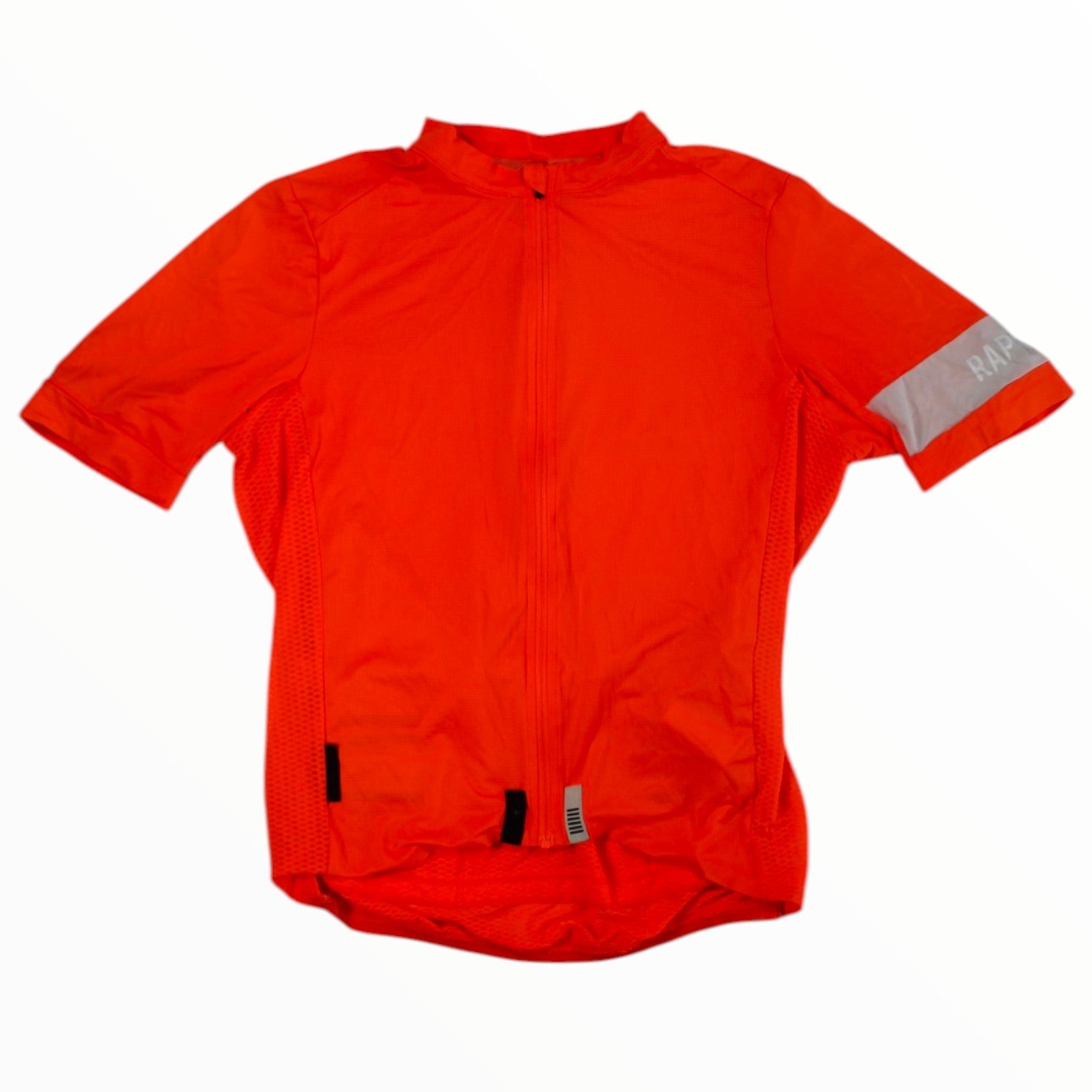 Men's climbers jersey, red, short-sleeve full-zip front