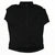 Men's short-sleeve cycling jersey, full-zip high collar, black