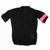 Black short-sleeve cycling jersey with full zipper and pink sleeve accent