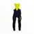Navy blue Rapha Mens Pro Team Winter Tights with Pad II featuring bright yellow straps and upper section. The RAPHA logo appears on both legs—one in yellow and one in dark gray—making these tights from Rapha an essential addition to your winter cycling clothing collection.