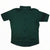 Men's short-sleeve full-zip cycling jersey with stand collar, green with darker side panels