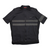 Lightweight cycling jersey in dark navy, full front zipper with grey reflective stripe bands