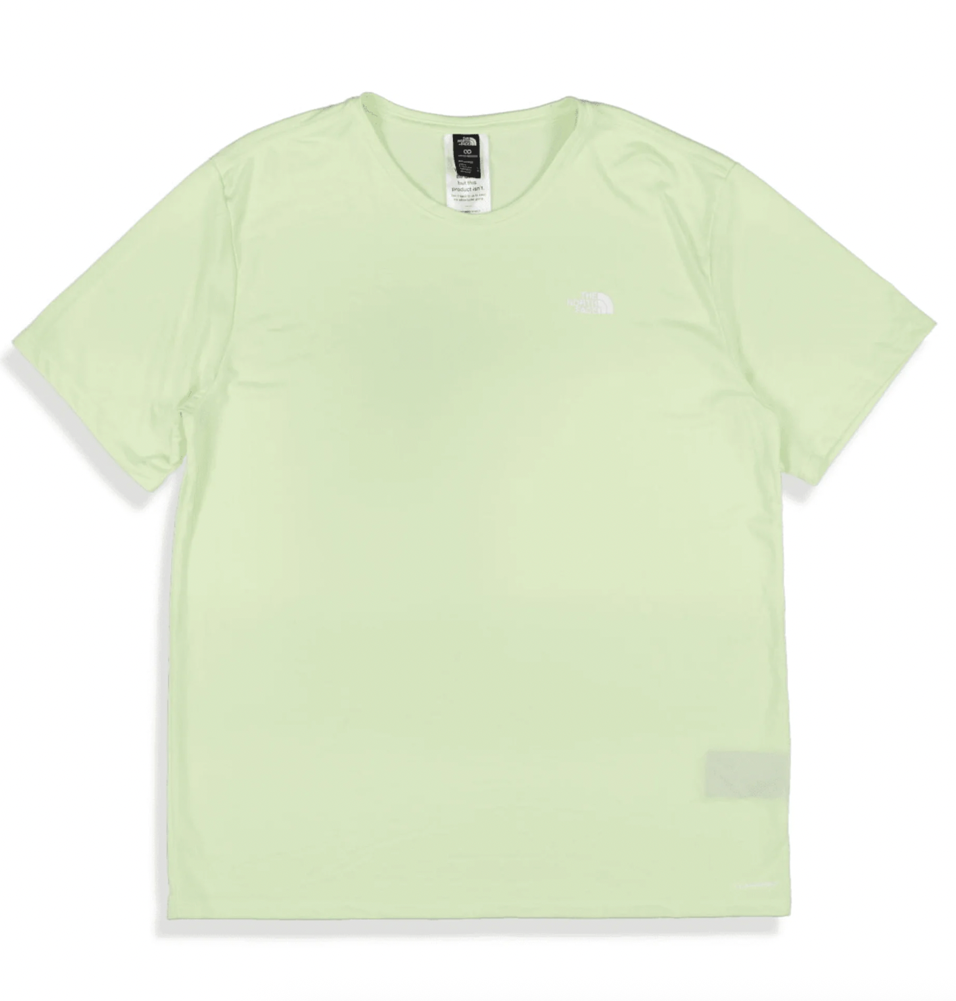 Men's short-sleeve T-shirt, light lime green, crew neck with small chest logo