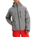 Men's Raze jacket in gray, storm hood and zip front