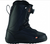 A black snowboard boot with textured surface, ankle support, reinforced sole, and adjustable dial lacing system is shown from the side. The K2 logo near the top and toe highlights design inspired by K2 FL3X Method B&E Ski Boots '23.