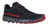 Helios III trail-running shoes, black upper with red laces and chunky trail outsole