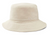 The Smartwool Bucket Hat is beige with visible stitching and "Smartwool" embroidered in white on the front. It offers moisture-wicking comfort and UPF 50+ sun protection, making it stylish and functional for outdoor use.