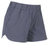 Mountain Khakis Womens Canton Classic Fit Short in gray, featuring an elastic waistband and side pockets, displayed on a white background.